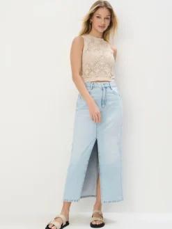 Röcke>MOHITO Jeansrock Blau