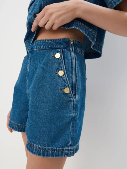 Shorts>MOHITO Jeansshorts Blau