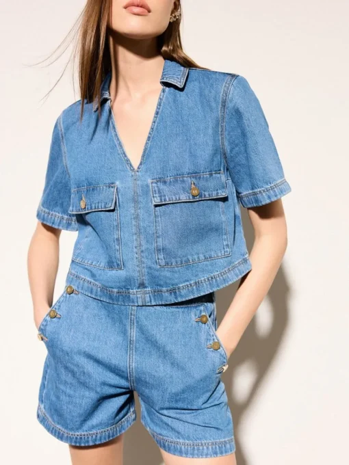 Shorts>MOHITO Jeansshorts Blau