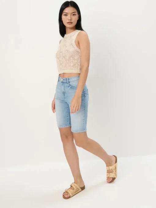 Shorts>MOHITO Jeansshorts Blau