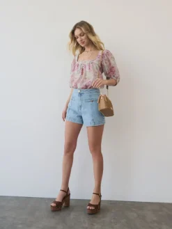 Shorts>MOHITO Jeansshorts Blau