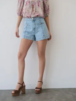 Shorts>MOHITO Jeansshorts Blau