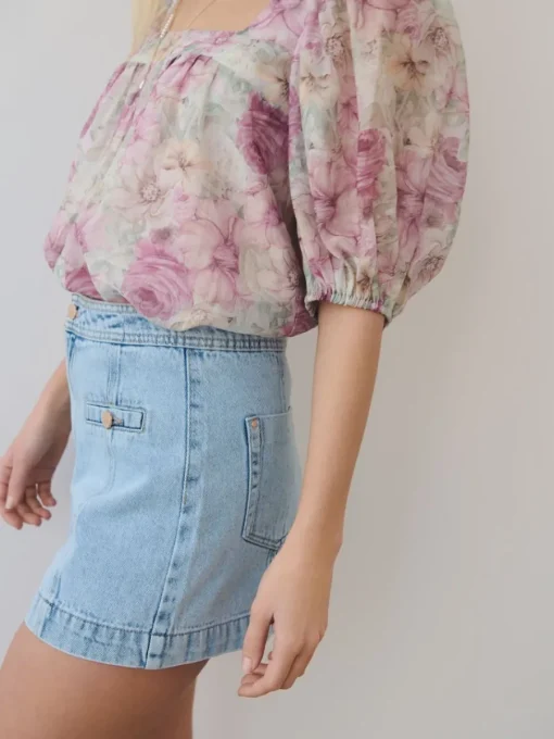 Shorts>MOHITO Jeansshorts Blau