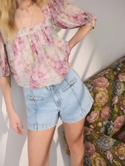 Shorts></noscript>MOHITO Jeansshorts Blau