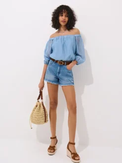 Shorts></noscript>MOHITO Jeansshorts Blau