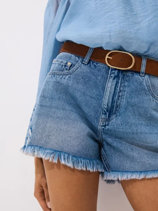 Shorts>MOHITO Jeansshorts Blau