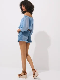 Shorts></noscript>MOHITO Jeansshorts Blau