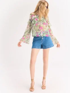 Shorts>MOHITO Jeansshorts Blau