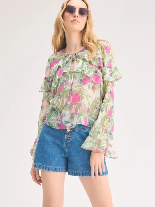 Shorts>MOHITO Jeansshorts Blau