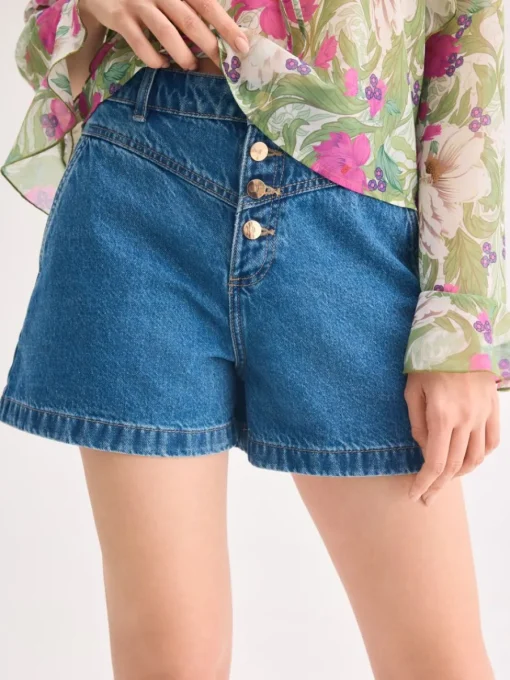 Shorts>MOHITO Jeansshorts Blau