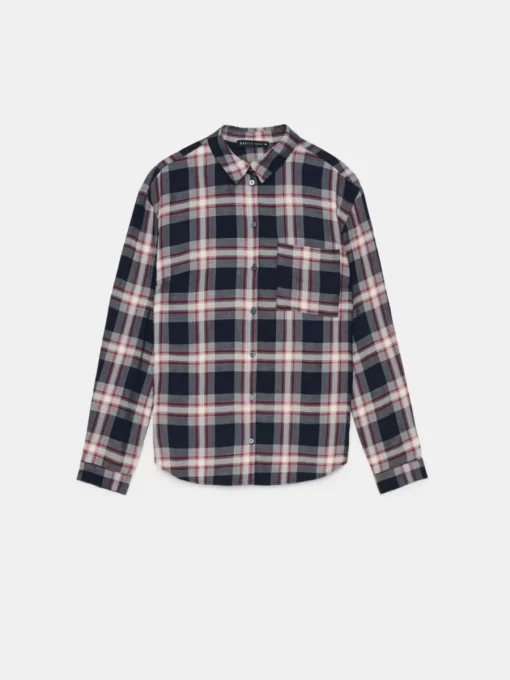 Blusen, Hemden>MOHITO Karierte Hemdbluse Hellblau