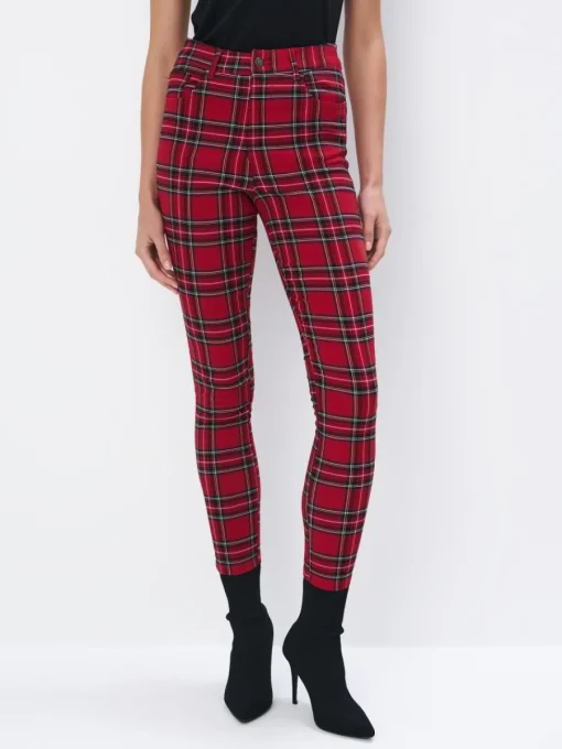 Hosen>MOHITO Karierte Hose Rot