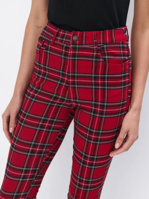 Hosen>MOHITO Karierte Hose Rot