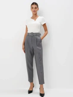 Hosen>MOHITO Karottenhose im Slim-Fit Grau