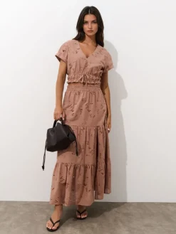 Blusen, Hemden>MOHITO Kurze Bluse Kaffeebraun