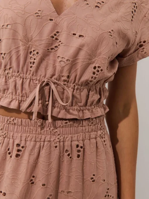 Blusen, Hemden>MOHITO Kurze Bluse Kaffeebraun