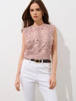 Blusen, Hemden>MOHITO Kurze Bluse Pastellrosa