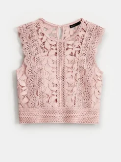 Blusen, Hemden></noscript>MOHITO Kurze Bluse Pastellrosa