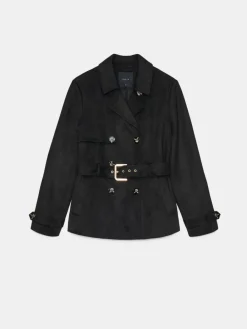 Jacken, Mäntel></noscript>MOHITO Kurzer Trenchcoat Schwarz