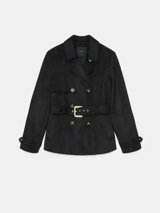 Jacken, Mäntel>MOHITO Kurzer Trenchcoat Schwarz