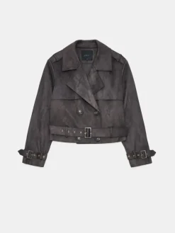 Jacken, Mäntel></noscript>MOHITO Kurzer Trenchcoat Grau
