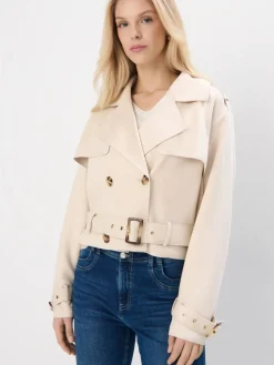 Jacken, Mäntel>MOHITO Kurzer Trenchcoat Nude