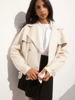 Jacken, Mäntel>MOHITO Kurzer Trenchcoat Nude