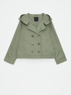 Jacken, Mäntel>MOHITO Kurzer Trenchcoat Khaki