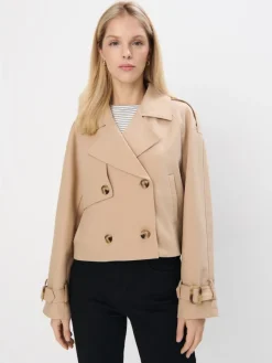 Jacken, Mäntel></noscript>MOHITO Kurzer Trenchcoat Beige