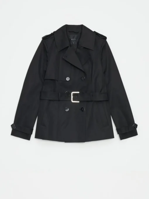 Jacken, Mäntel>MOHITO Kurzer Trenchcoat Schwarz