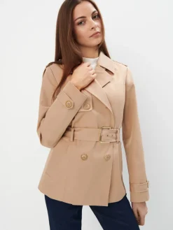 Jacken, Mäntel>MOHITO Kurzer Trenchcoat Beige