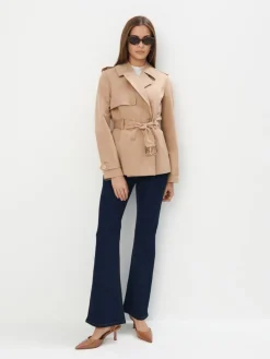 Jacken, Mäntel>MOHITO Kurzer Trenchcoat Beige