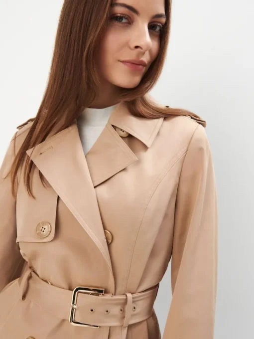 Jacken, Mäntel>MOHITO Kurzer Trenchcoat Beige