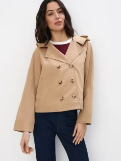 Jacken, Mäntel>MOHITO Kurzer Trenchcoat Beige