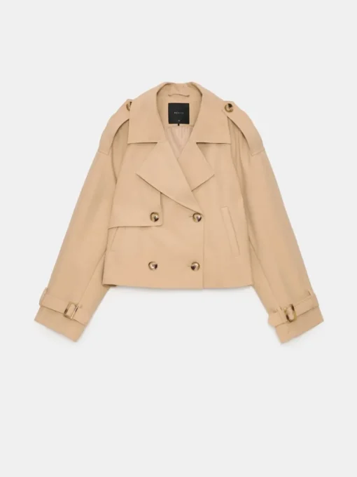 Jacken, Mäntel>MOHITO Kurzer Trenchcoat Beige