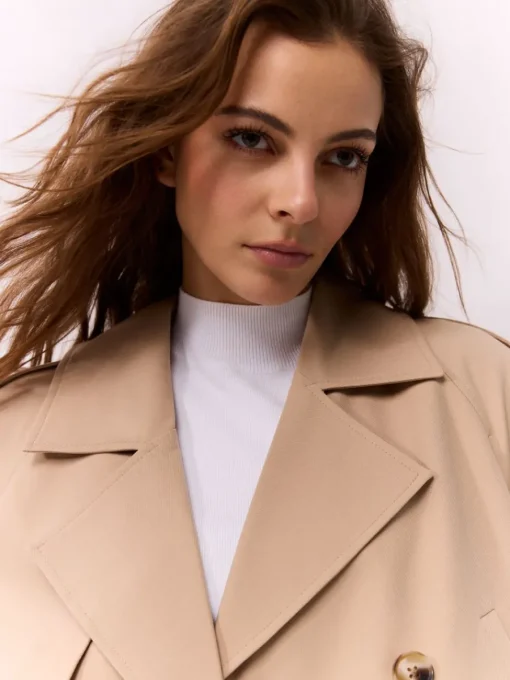 Jacken, Mäntel>MOHITO Kurzer Trenchcoat Beige