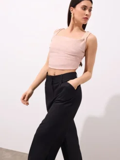 Blusen, Hemden>MOHITO Kurzes Top Nude