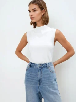 T-shirts, Tops|Blusen, Hemden>MOHITO LADIES` BLOUSE Creme
