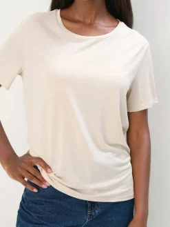 T-shirts, Tops></noscript>MOHITO LADIES` T-SHIRT Nude