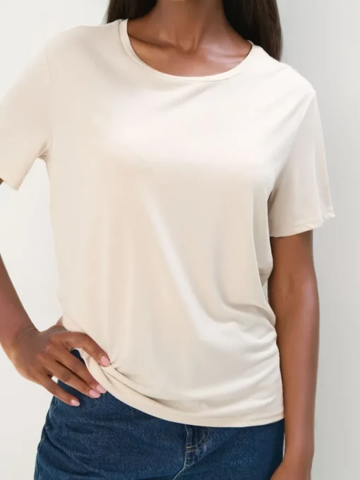 T-shirts, Tops>MOHITO LADIES` T-SHIRT Nude