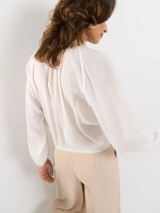 Blusen, Hemden>MOHITO Langarmshirt Weiu00df