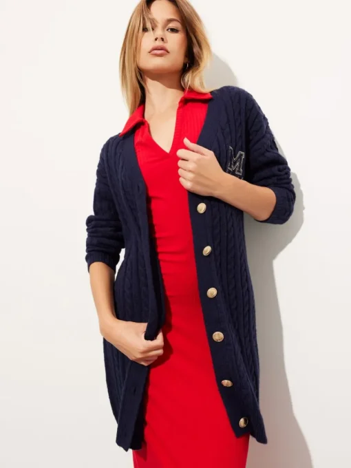 Pullover>MOHITO Langer Cardigan Navy