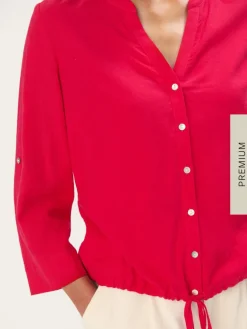 Leinen>MOHITO Linen blend blouse Fuchsia