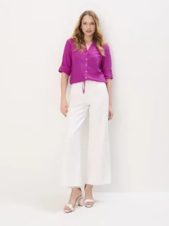 Premium Selection|Leinen>MOHITO Linen blend blouse Lila