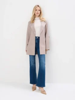 Jacken, Mäntel>MOHITO Mantel mit Taillenbund Beige