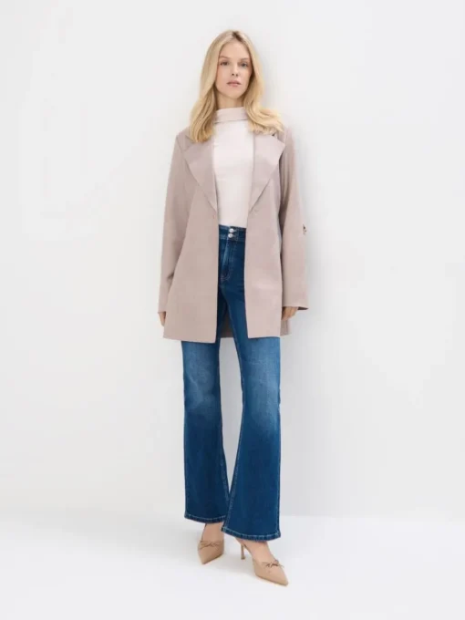 Jacken, Mäntel>MOHITO Mantel mit Taillenbund Beige