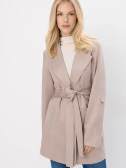Jacken, Mäntel>MOHITO Mantel mit Taillenbund Beige
