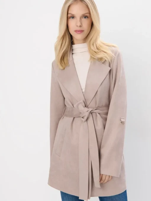 Jacken, Mäntel>MOHITO Mantel mit Taillenbund Beige