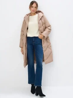 Jacken, Mäntel>MOHITO Mantel mit Taillengürtel Beige
