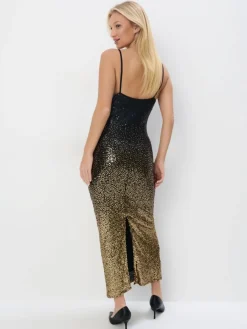 Midi, Maxikleider|Kleider, Overalls></noscript>MOHITO Maxikleid mit Pailletten Schwarz
